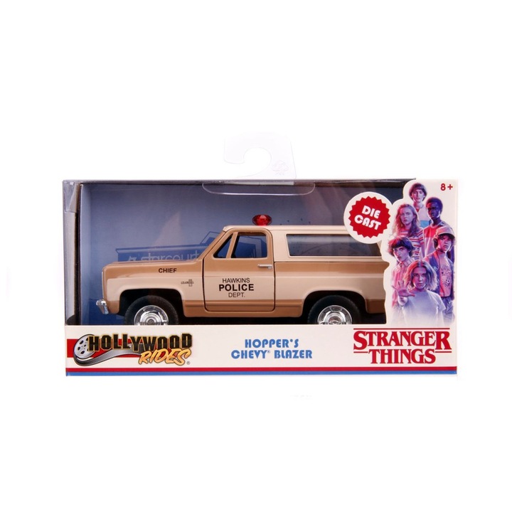 Fém autó Jada Stranger Things Hoppers Chevy K5 Blazer, 1:32 méretarány