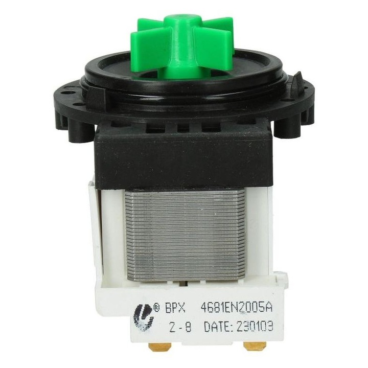 Eredeti LG 4681EN2005A vízleeresztő szivattyú F12B8NDA7 és F12B8NDWA7ABWQCMR elöltöltős mosógépekhez