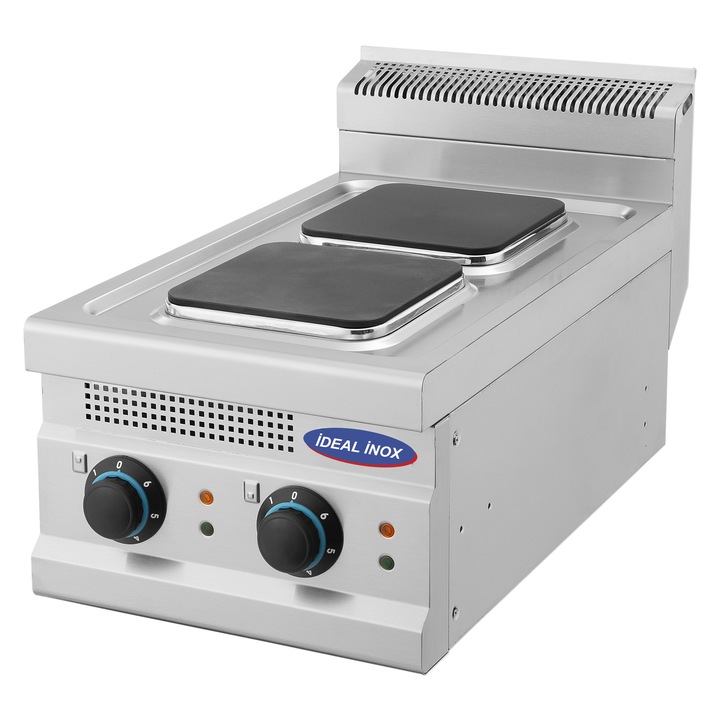 Aragaz electric cu 2 plite patrate Ideal Inox Linia 700