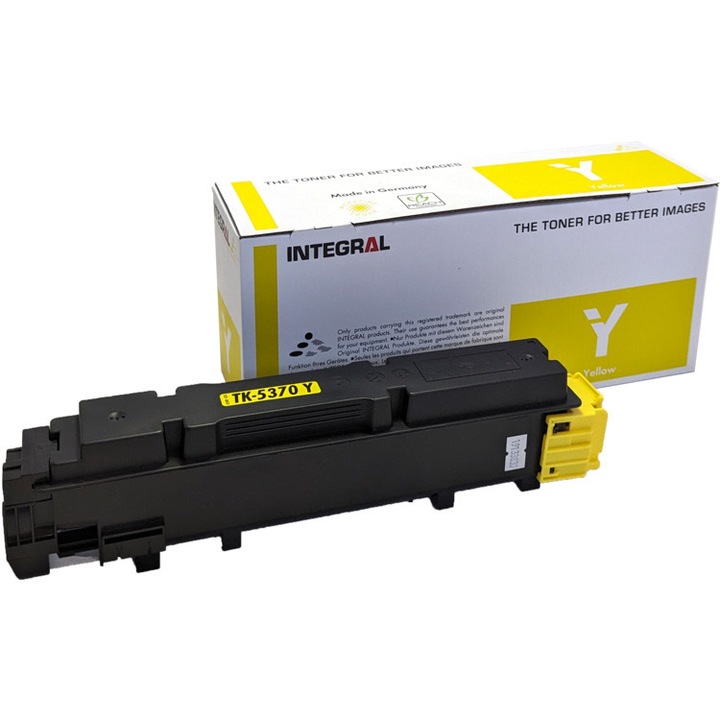 Toner Kompatibilis Superior, Kyocera, Kyo TK-5370 Y Laser Integral-Germany, 5 K oldal, sárga, Kompatibilis KYOCERA - MITA ECOSYS MA3500CIFX, MA3500CIX, PA3500CX