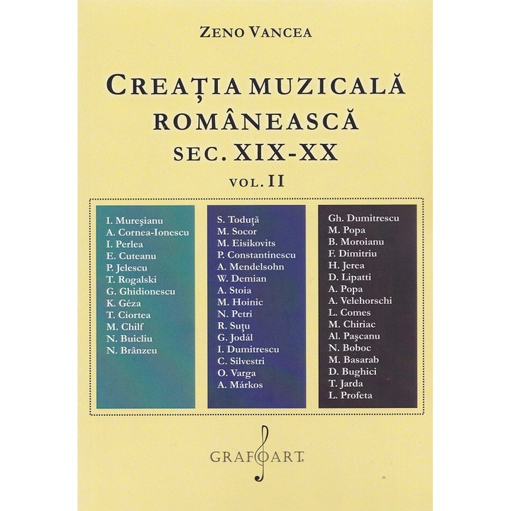 Creatia Muzicala Romaneasca Sec.xix-xx Vol.1 - Zeno Vancea