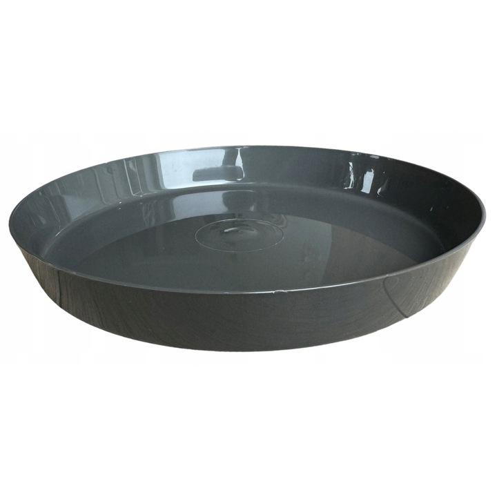 Suport pentru Ghiveci 22 cm, Plastic, Gri, Set 1 buc.