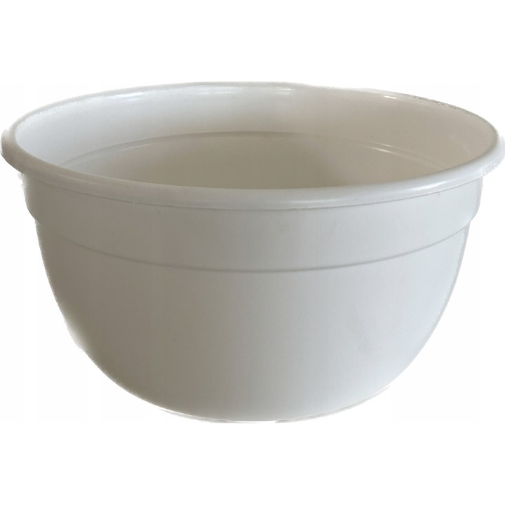 Ghiveci suport 15cm, alb, compozitie florala, material plastic