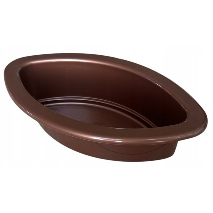 Ghiveci 30cm, design elegant, culoare maro, dimensiuni 30x18cm