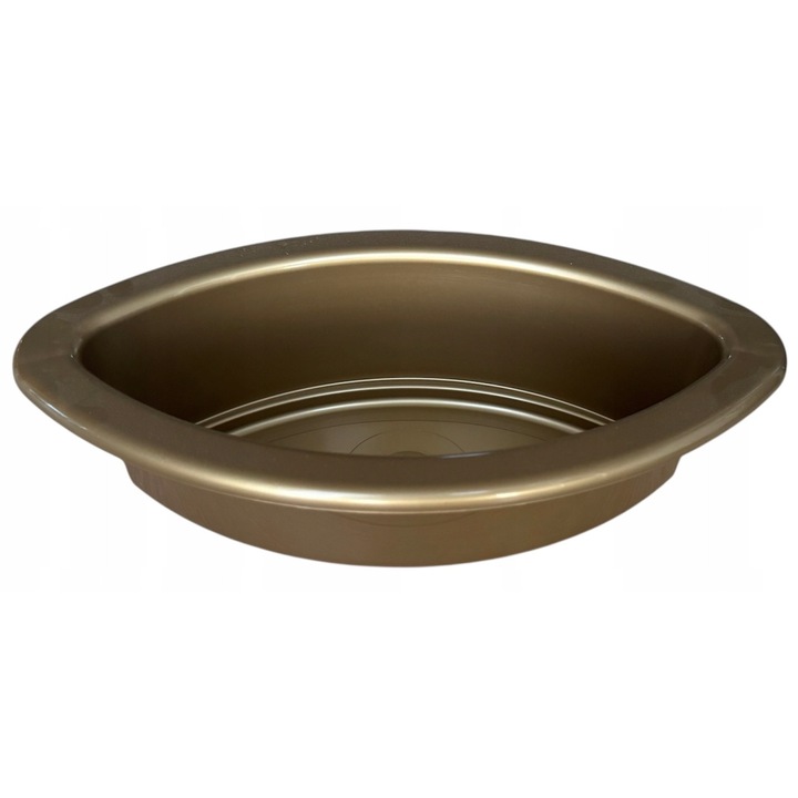 Oslonka donica Lodka 25cm, aurie, plastic, set 1 bucata