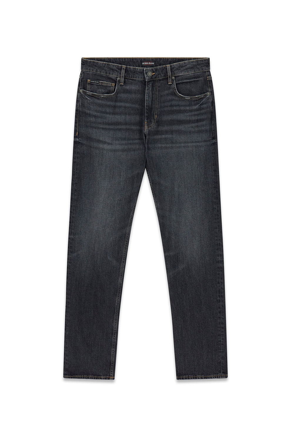 GUESS JEANS, Blugi slim fit, Alb murdar, Gri antracit, W34-L32