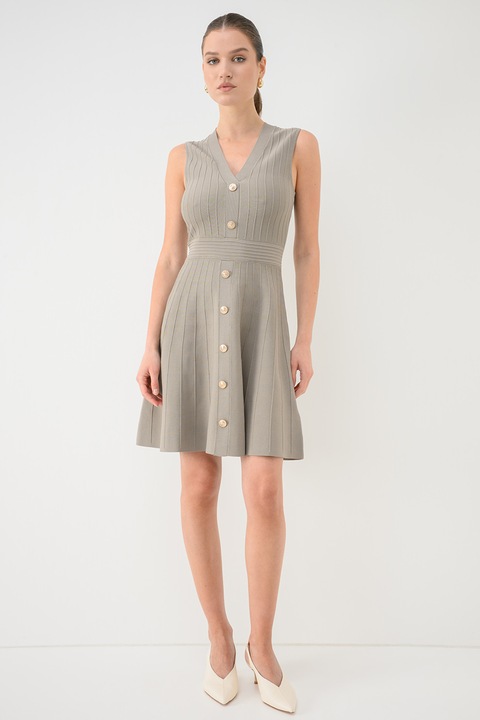 GUESS, Фино плетена шпиц рокля, Зелени аспержи