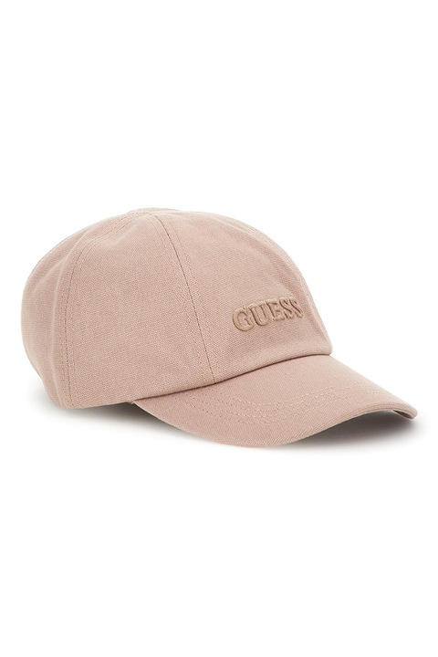 GUESS, Sapca cu logo brodat Dstructurd, Roz prafuit