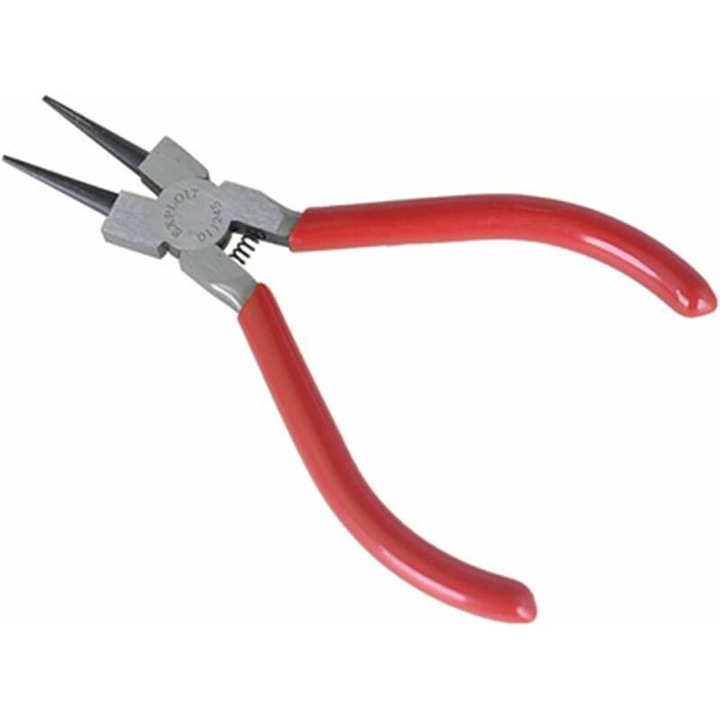 Кръгли клещи от въглеродна стомана, 12x7см, ергономичен дизайн, за бижута и занаяти, комплект инструменти