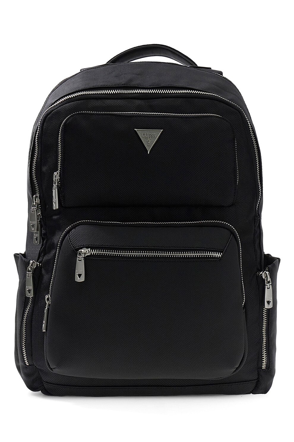 GUESS, Rucsac cu buzunare cu fermoar Berna, Negru