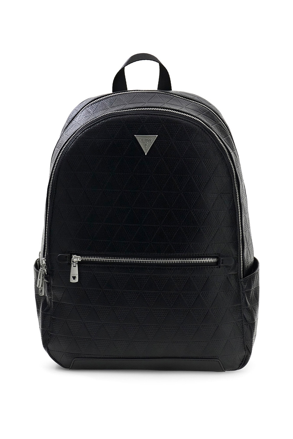 GUESS, Rucsac din piele ecologica cu spate captusit Torino, Negru