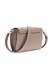 GUESS, Geanta crossbody din piele ecologica cu clapa Meridian, Grej