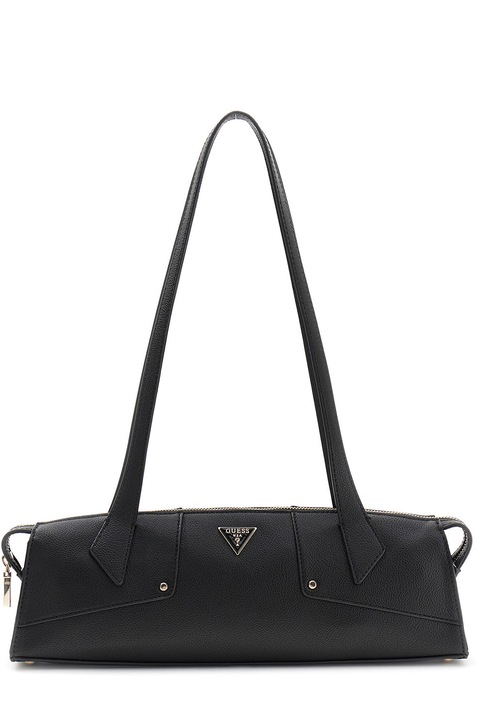 GUESS, Darcy cipzáros műbőr válltáska, Fekete