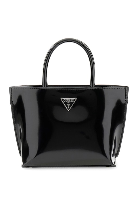 GUESS, Geanta shopper din piele ecologica Arnela, Negru