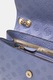 GUESS, Geanta crossbody din piele ecologica cu monograma Dita, Albastru azur