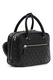 GUESS, Geanta crossbody cu aspect matlasat Atabey, Negru