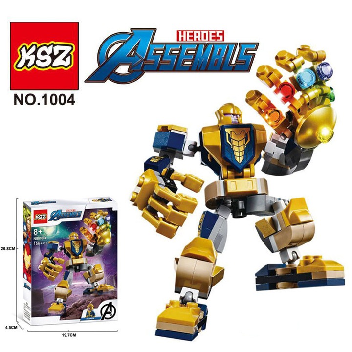 Figurina, építőkockák, KSZ1004 modell, 28cm, szett