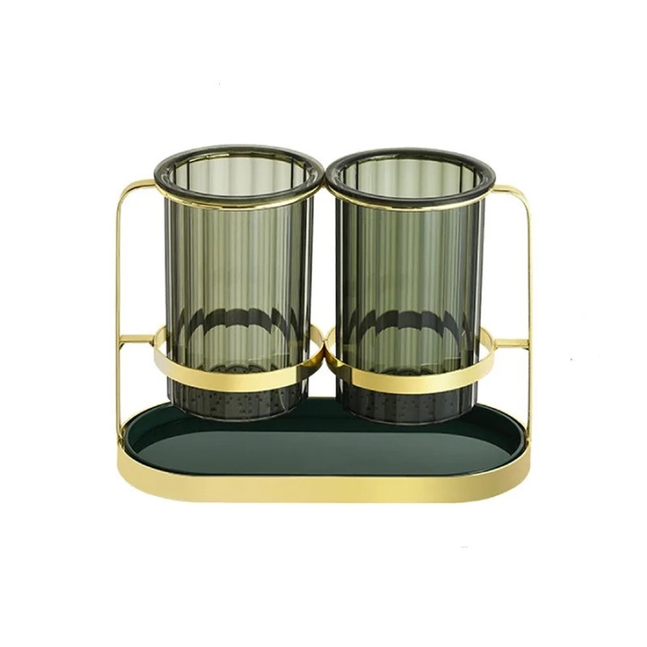 Többfunkciós evőeszköztartó, luxus lefolyóval kanalak, villák és evőpálcikák számára, 1 szett