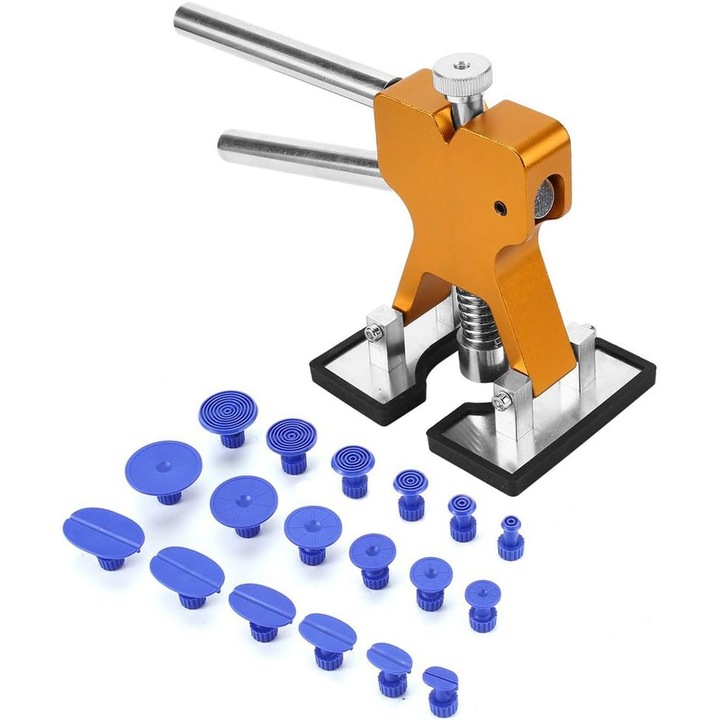 Kit de reparare a denivelarilor fara vopsea, 1 lifter de denivelari, 18 tab-uri, 200x85x141mm