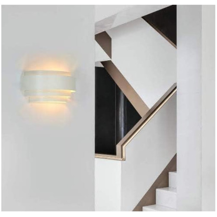 Egyszerű LED fali lámpa, fém, 5W, meleg fehér, modern design