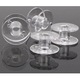 Átlátszó varrógép bobina készlet tárolódobozzal, 25 db, 10mm x 20mm, műanyag