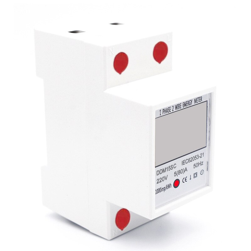 Contor de energie electrica, 5-80A, 220V, montare pe sina DIN, display ...