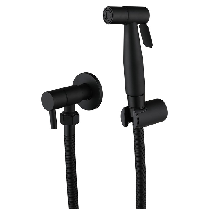 Kit spray bidet din otel inoxidabil, 1.5m furtun din otel inoxidabil, design elegant, rezistent la coroziune, pentru igiena personala