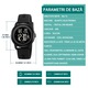 Ceas Digital pentru Copii, AjieQaQ®, 50mRezistent la Apa, Curea silicon moale, Pentru Uz Zilnic si Sportiv, Design minimalistm, Cu Functii de Cronometru, iluminare EL, Alarma, si Calendar, Ceas in cutie cadou, cu ambalaj protectiv extern, Negru