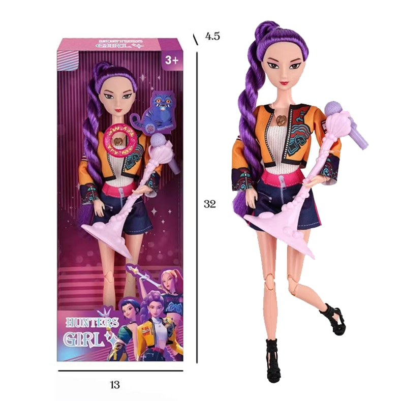 K-POP Witcher Girls, Rumi figura, hangszerekkel, 11.5 inch - eMAG.hu