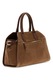 GUESS, Geanta de piele intoarsa cu maner Liza, Caramel