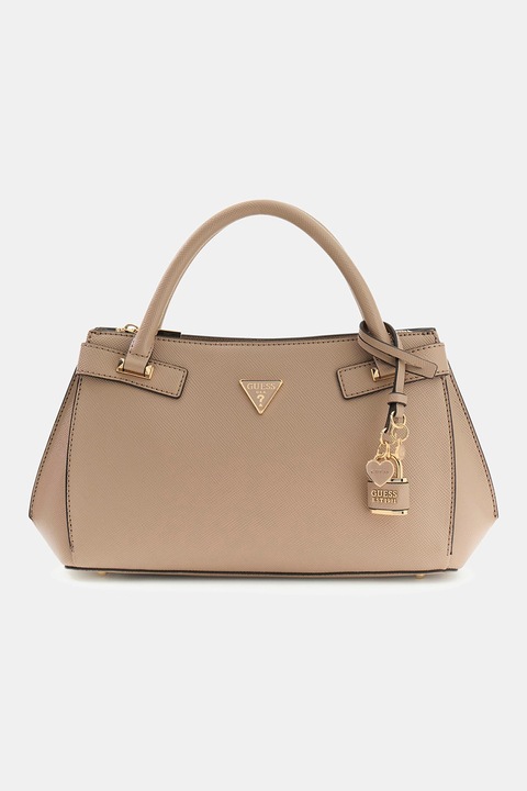 GUESS, Serenova műbőr kézitáska logóval, Tevebarna