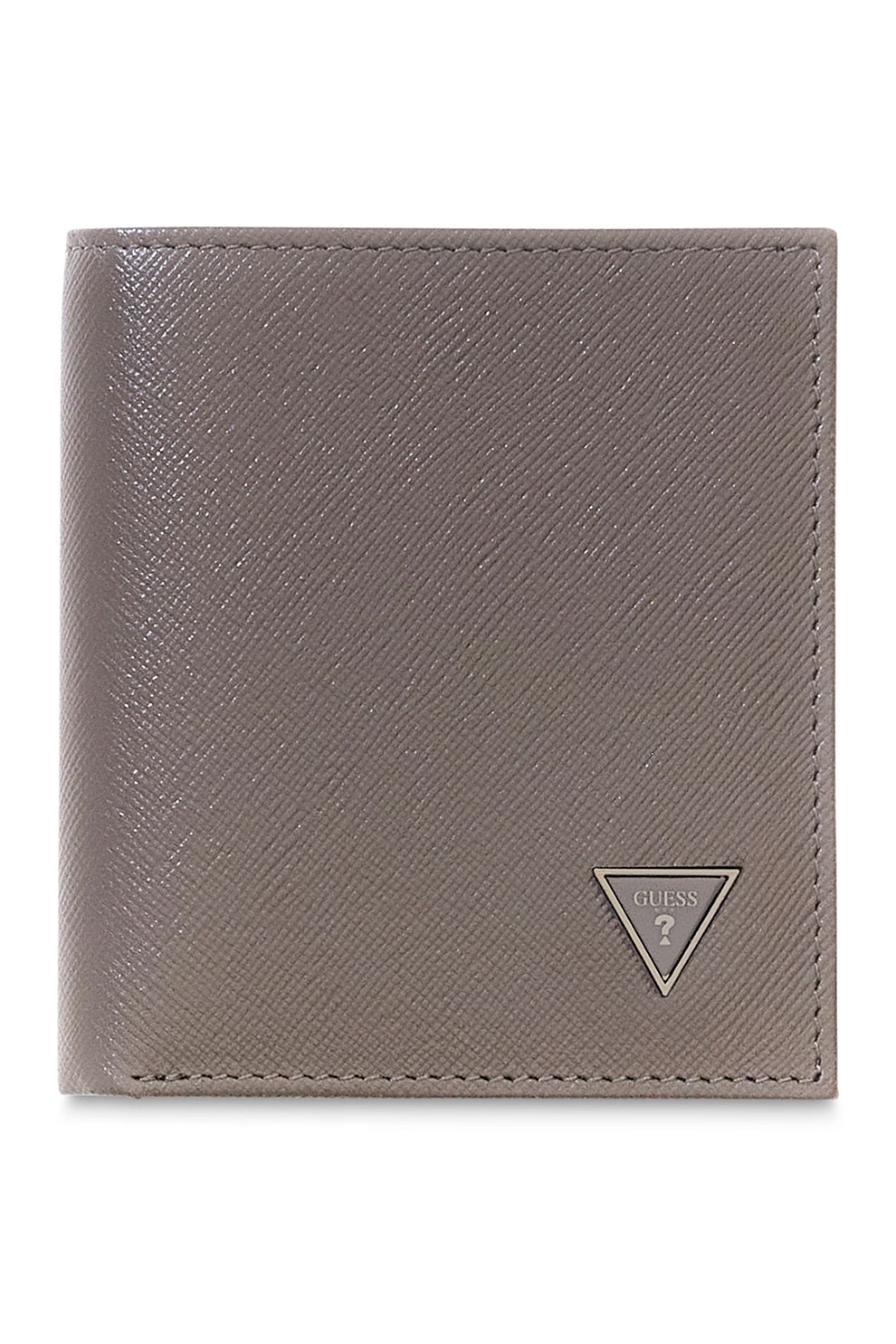 Guess, Portofel pliabil de piele Milano, Maro taupe