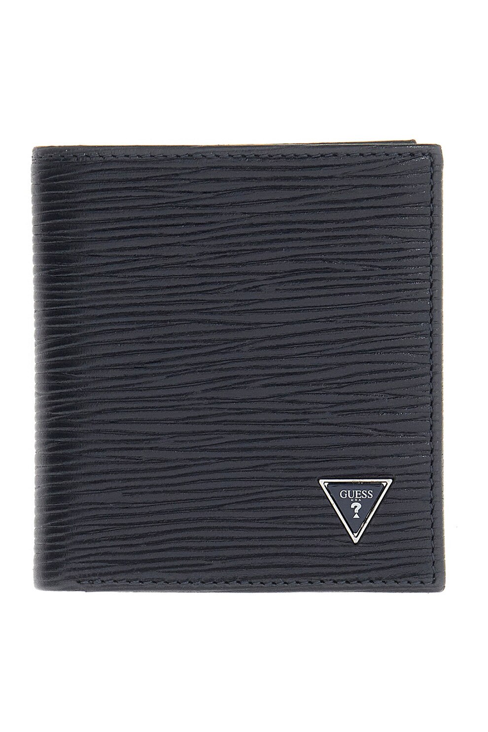 GUESS, Portofel pliabil texturat Milano, Gri antracit