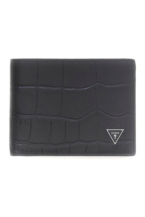 GUESS, Portofel pliabil din piele Torino, Negru