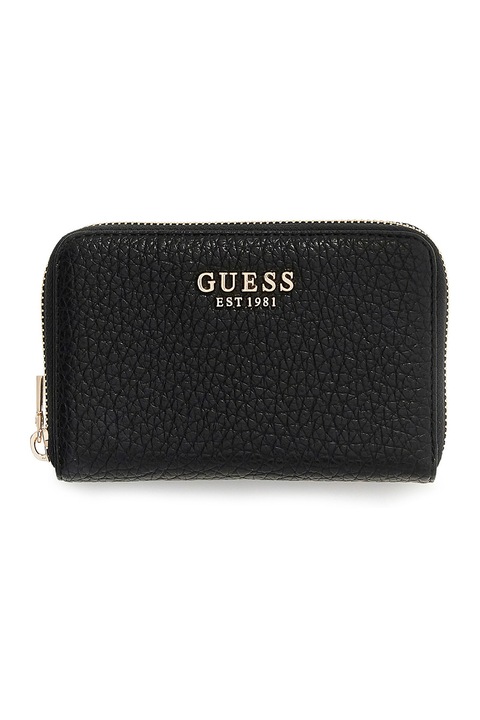 GUESS, Portofel din piele ecologica Marsha, Negru