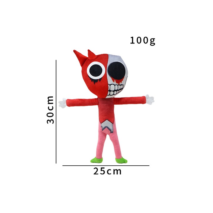 Jucarie de plus, animal de plus, design unic, 30cm, colorat