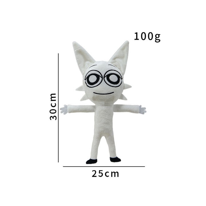 Jucarie de plus, animal de plus moale, 30cm, colorat, set pentru cadou de Craciun sau zi de nastere