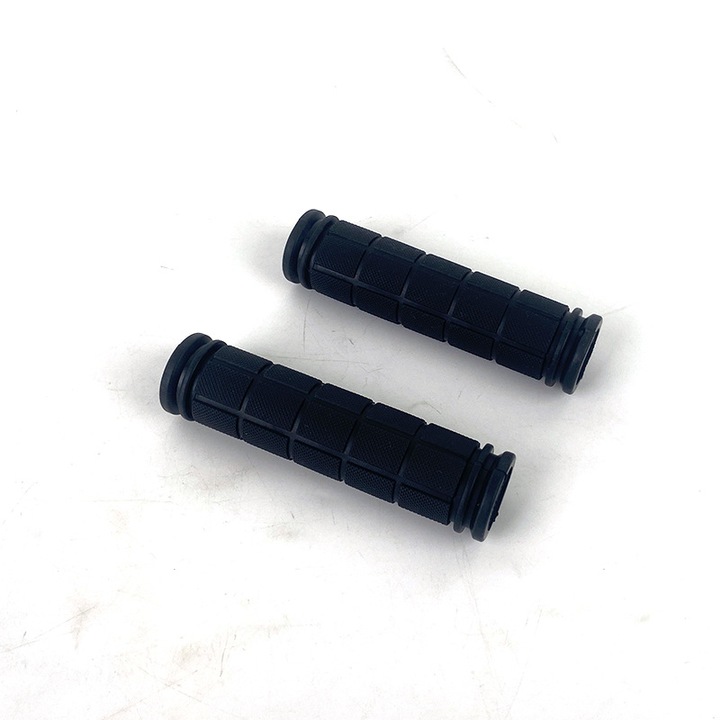 Mansoane bicicleta antiderapante din cauciuc, set 2 bucati, pentru biciclete pliabile, BMX, MTB, culoare neagra