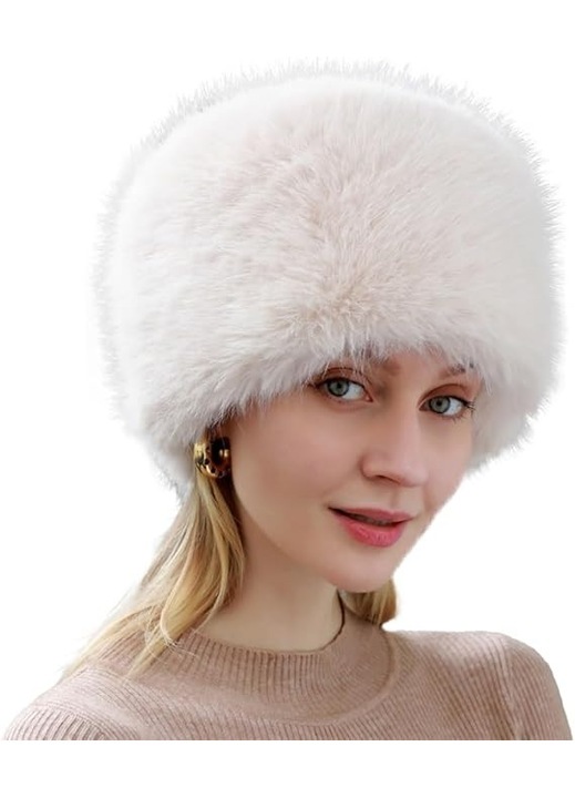 Női téli sapka, szintetikus, nagyméretű, stílusos és kényelmes, fekete