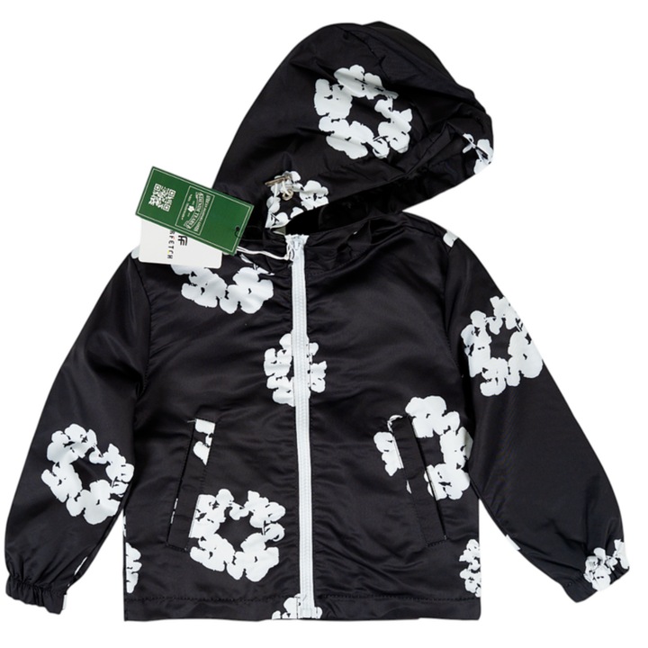 Geacă de blugi pentru copii, neagră, 152 cm