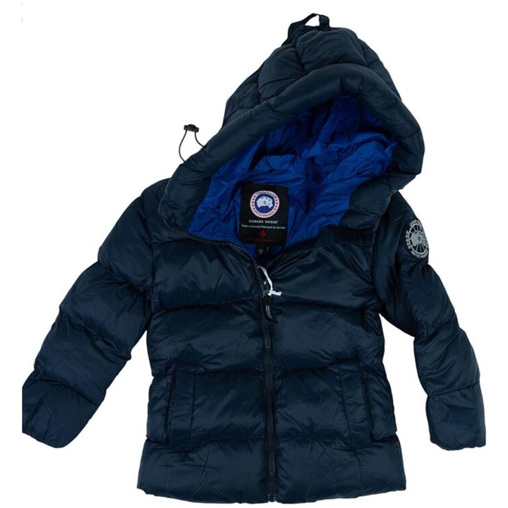 Jachetă pentru copii, bleumarin, poliester, mărime 152 cm