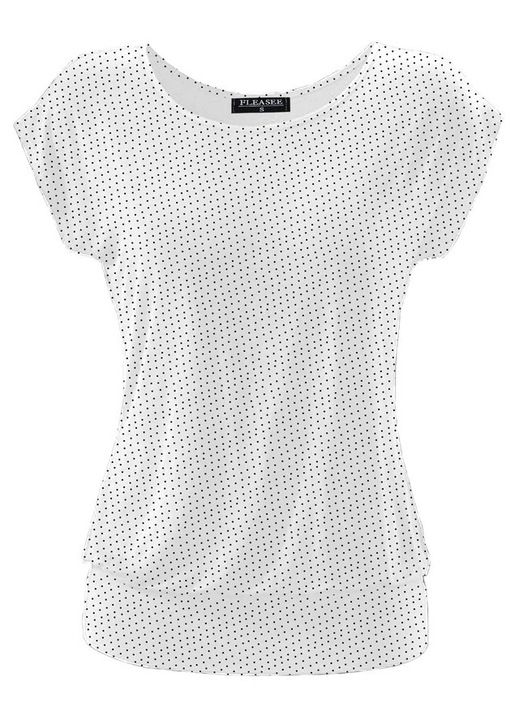 Tricou de vara pentru femei, imprimeu minimalist integral, elastic, simplu Alb 2XL