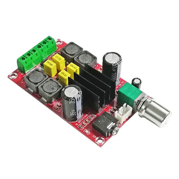 2x50W sztereó audio erősítő TPA3116D2 chippel, DC 5-24V