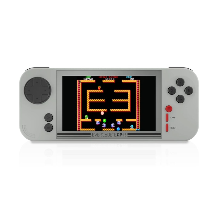 Consola de jocuri, Evercade EXP-R, 800x480 IPS, Wi-Fi, USB-C, Classic Retro Edition, Taito Arcade 1, Gri