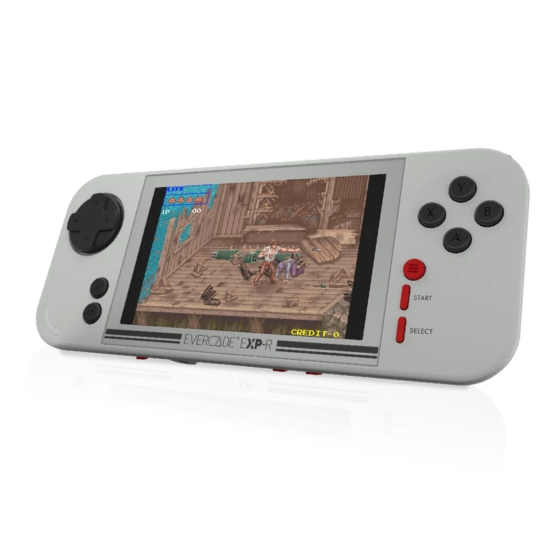 Consola de jocuri, Evercade EXP-R, 800x480 IPS, Wi-Fi, USB-C, Classic Retro Edition, Taito Arcade 1, Gri