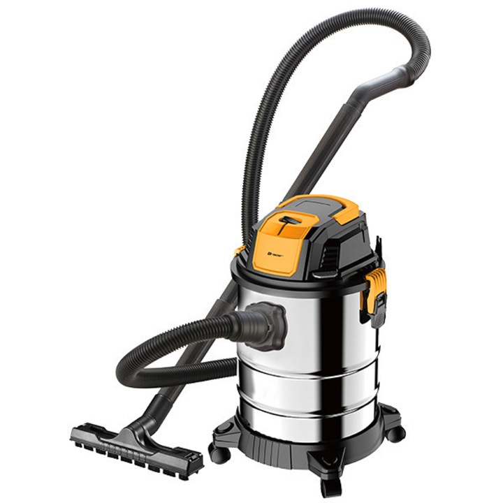 Ipari porszívó, Tracer DustRider, 1300W, 17 kPa, 20L, Multifunkciós, Száraz-Nedves