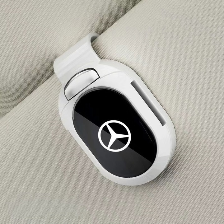 Suport Ochelari Auto ARRRD, Fixare Stabilă, Lățime Ajustabilă, Alb