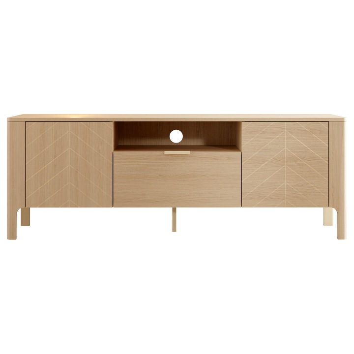 Comoda TV Malony ML05, MIRJAN 24, stejar vicenza, 41x160x58 cm