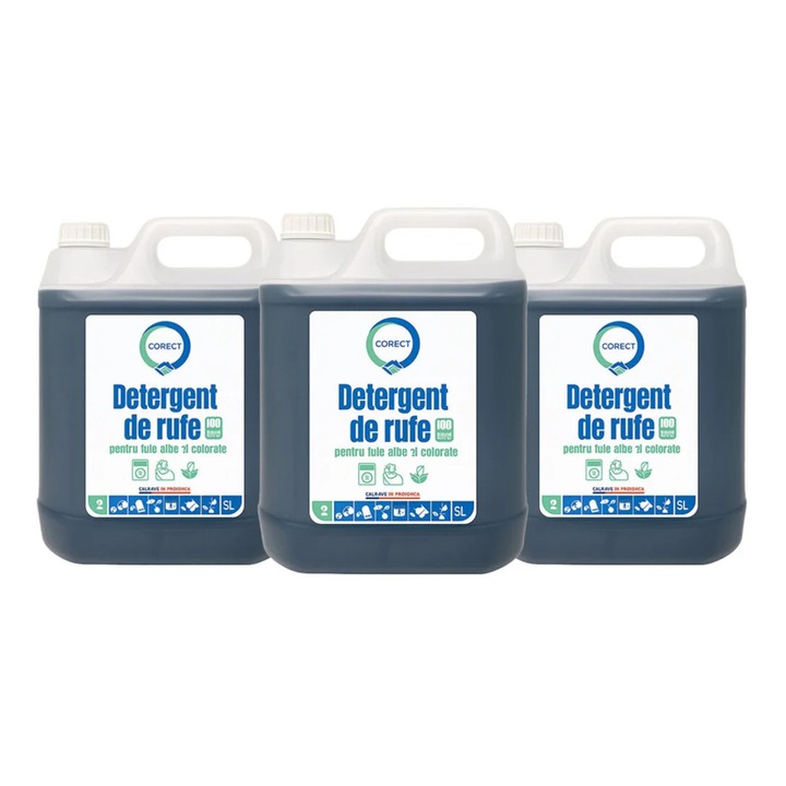 Set detergent de rufe, Fabrica de Detergent, 3 x 300 spalari, lichid, universal