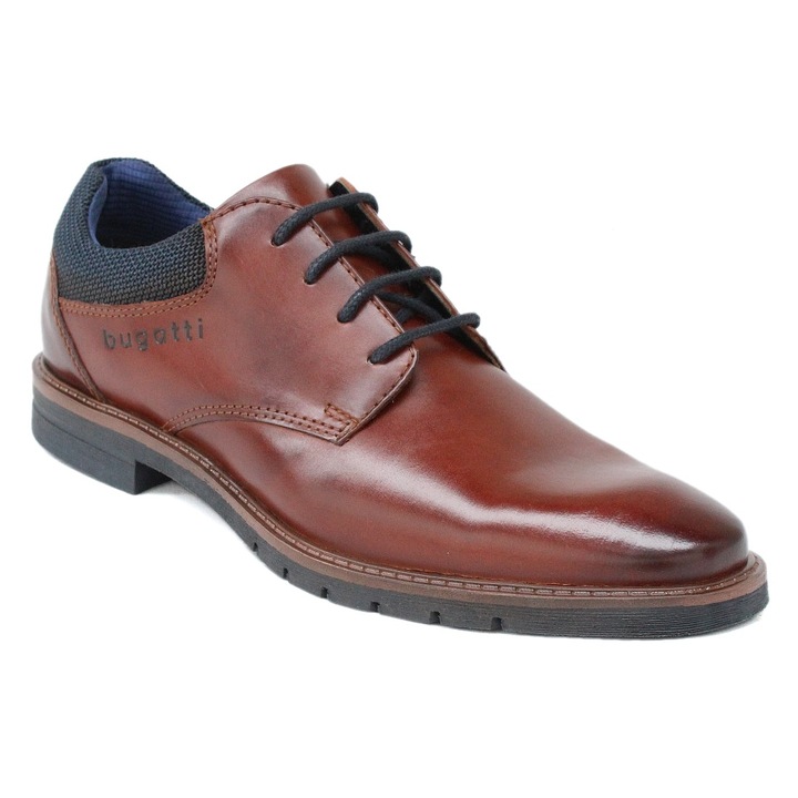Bugatti Bugatti férfi elegáns barna fűzős bőr cipő 315-A9G15-1000-6300 07720